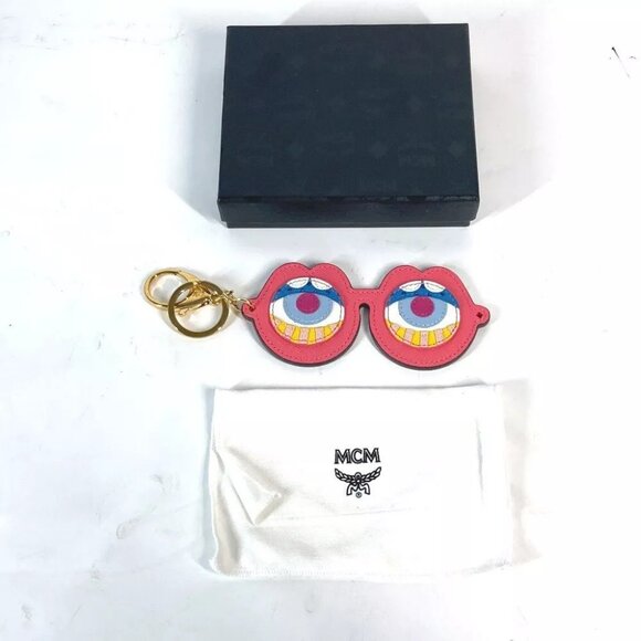 MCM CRAIG & KARL collaboration Eyeglasses Design Bag Charm Key Holder Unused - Picture 10 of 10